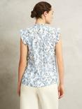 Hobbs Jules Floral Sleeveless V-Neck Blouse