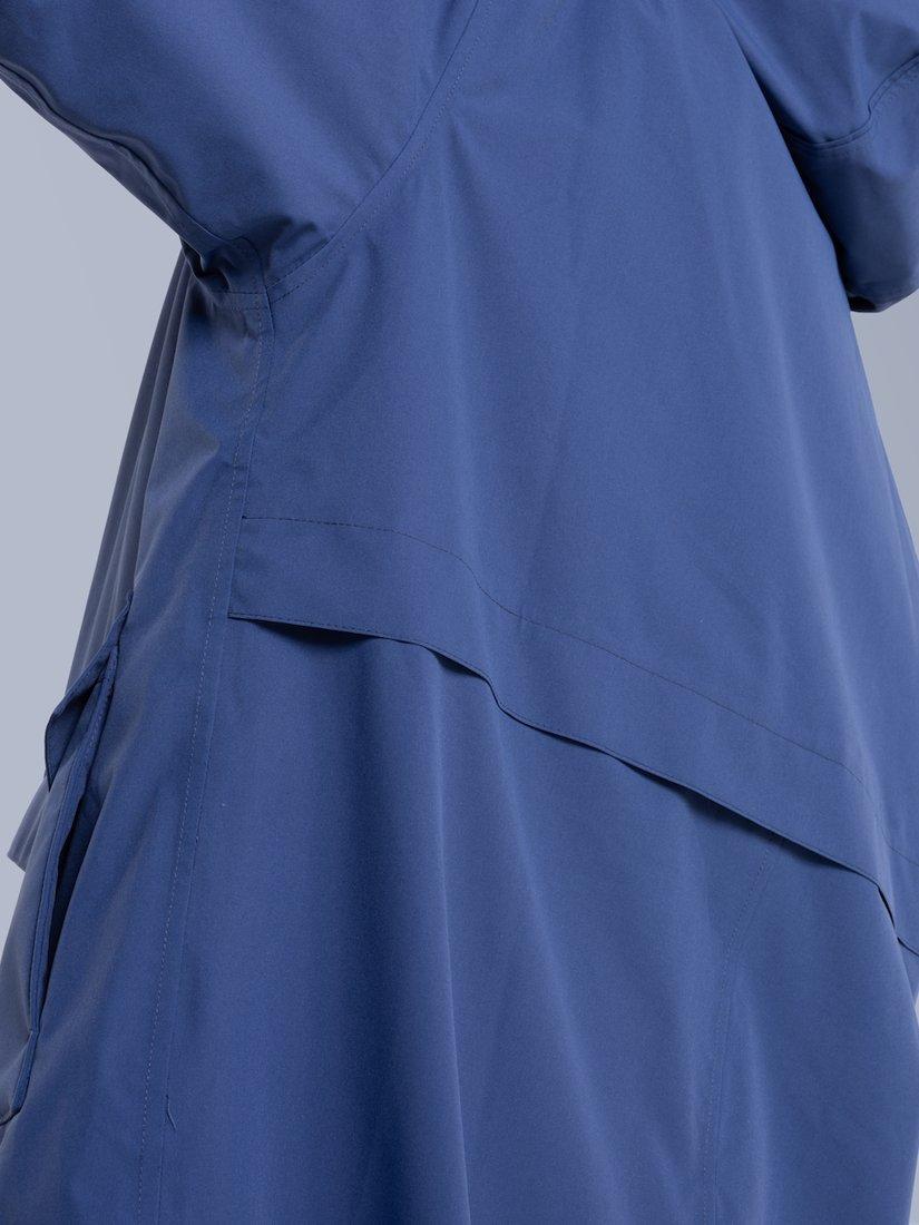 Product image 7 of 9, which shows Red Unisex EVO Pro Slimline Waterproof Changing Robe Parka Jacket, Admiral Blue, S