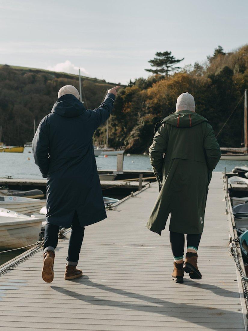 Product image 9 of 9, which shows Red Unisex EVO Pro Slimline Waterproof Changing Robe Parka Jacket, Admiral Blue, S