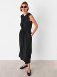 Whistles Sleeveless Midi Dres, Black