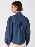 Whistles Chambray Cotton Collar Button Shirt
