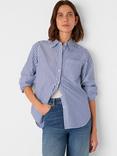 Whistles Relaxed Fit Stripe Shirt, Blue/White