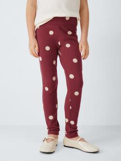 John Lewis Kids' Polka Dot Leggings, Multi, Multi