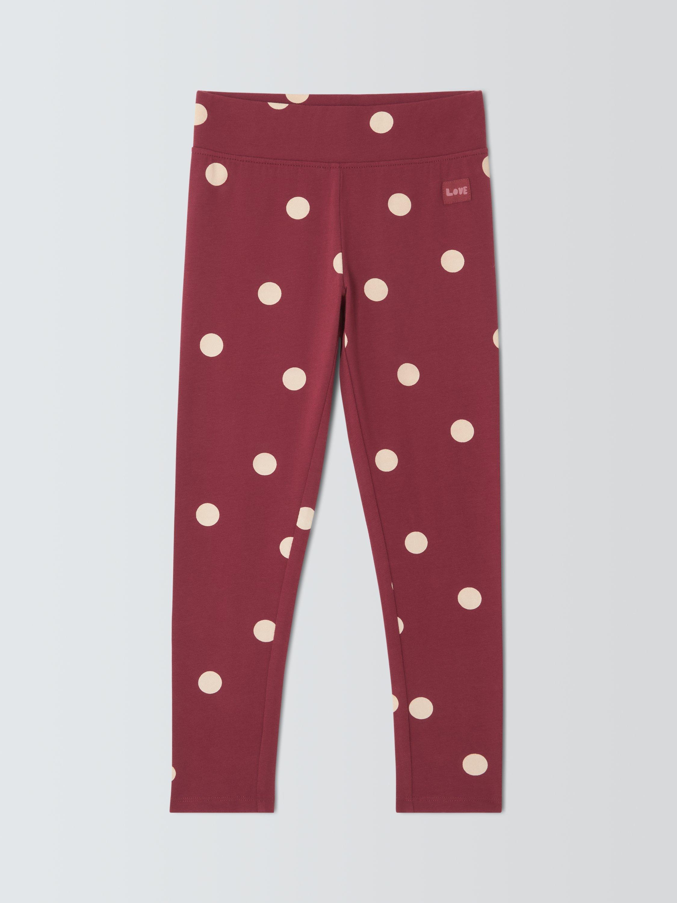 Product image 3 of 7, which shows John Lewis Kids' Polka Dot Leggings, Multi, 3 years