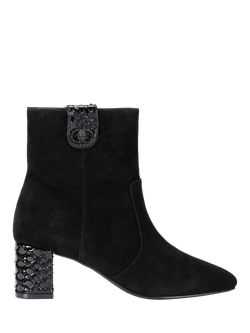 Kurt Geiger London Chelsea Trim Ankle Boots, Black, Black