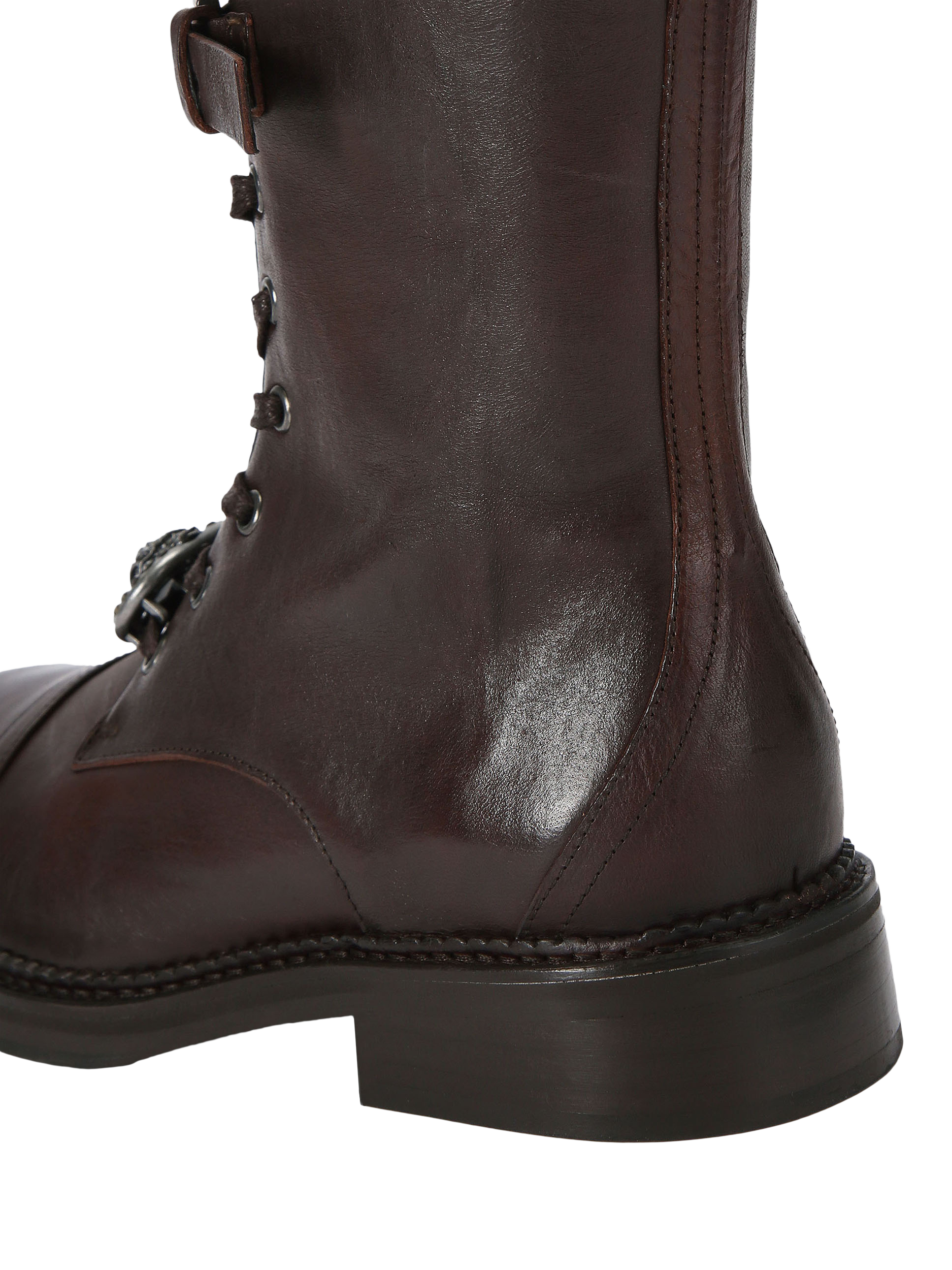 Product image 5 of 6, which shows Kurt Geiger London Monument Leather Boots, Brown, 3
