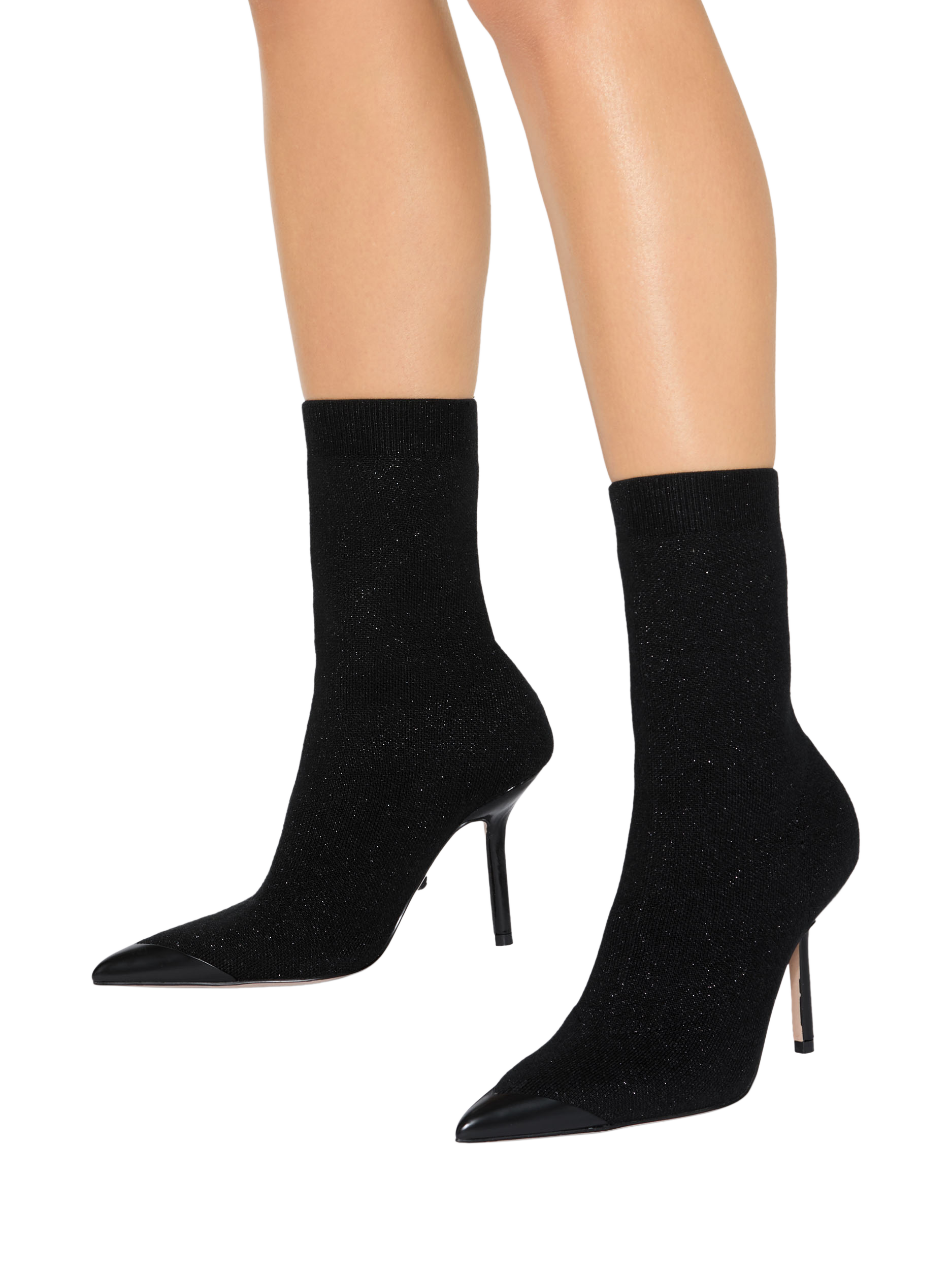 Product image 2 of 5, which shows Kurt Geiger London Regent Cap Point Toe Ankle Boots, Black, 3