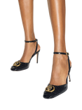 Kurt Geiger London Chelsea Ankle Strap Snake Embossed Sandals