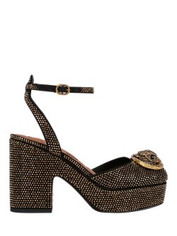 Kurt Geiger London Chelsea Closed Platform Sandals, Gold Comb, Gold Comb