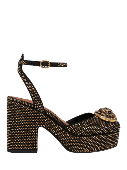 Kurt Geiger London Chelsea Closed Platform Sandals, Gold Comb, Gold Comb