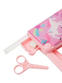 Angels by Accessorize Kids' Unicorn Pop Out Pencil Case, Pink - view 2, Pink