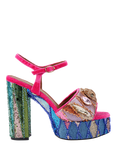 Kurt Geiger London Kensington Platform Embellished Sandals, Multi