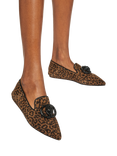 Kurt Geiger London Chelsea Point Slip On Ballerina Pumps, Brown