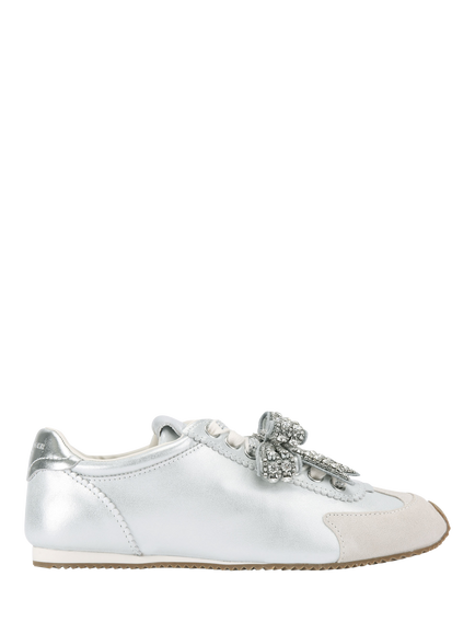 Kurt Geiger London Islington Bow Trainers, Silver, Silver