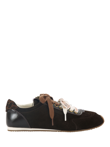 Kurt Geiger London Islington Suede Trainers, Brown, Brown