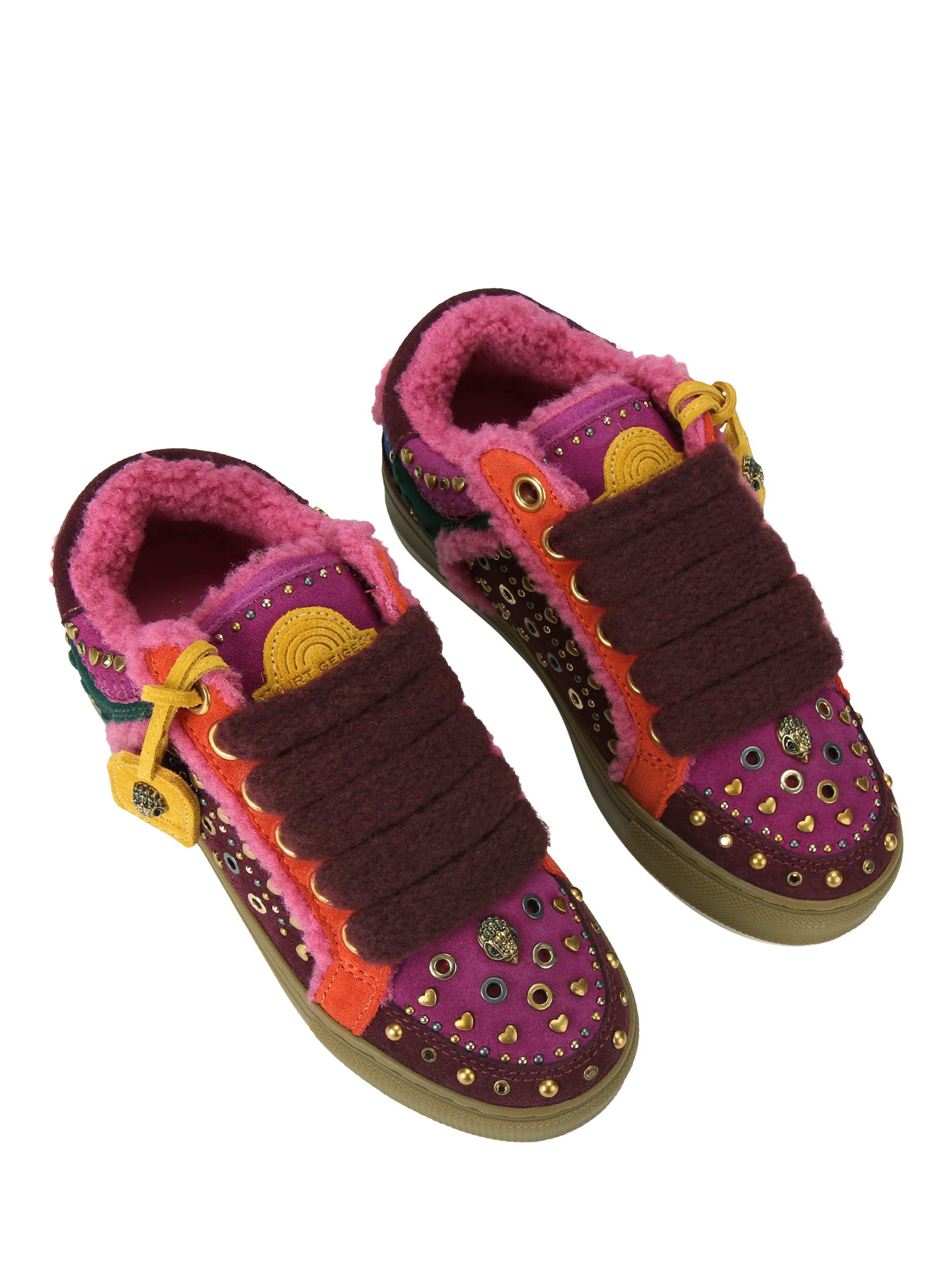 Product image 2 of 4, which shows Kurt Geiger London Southbank Tag Trainers, Multi, 3