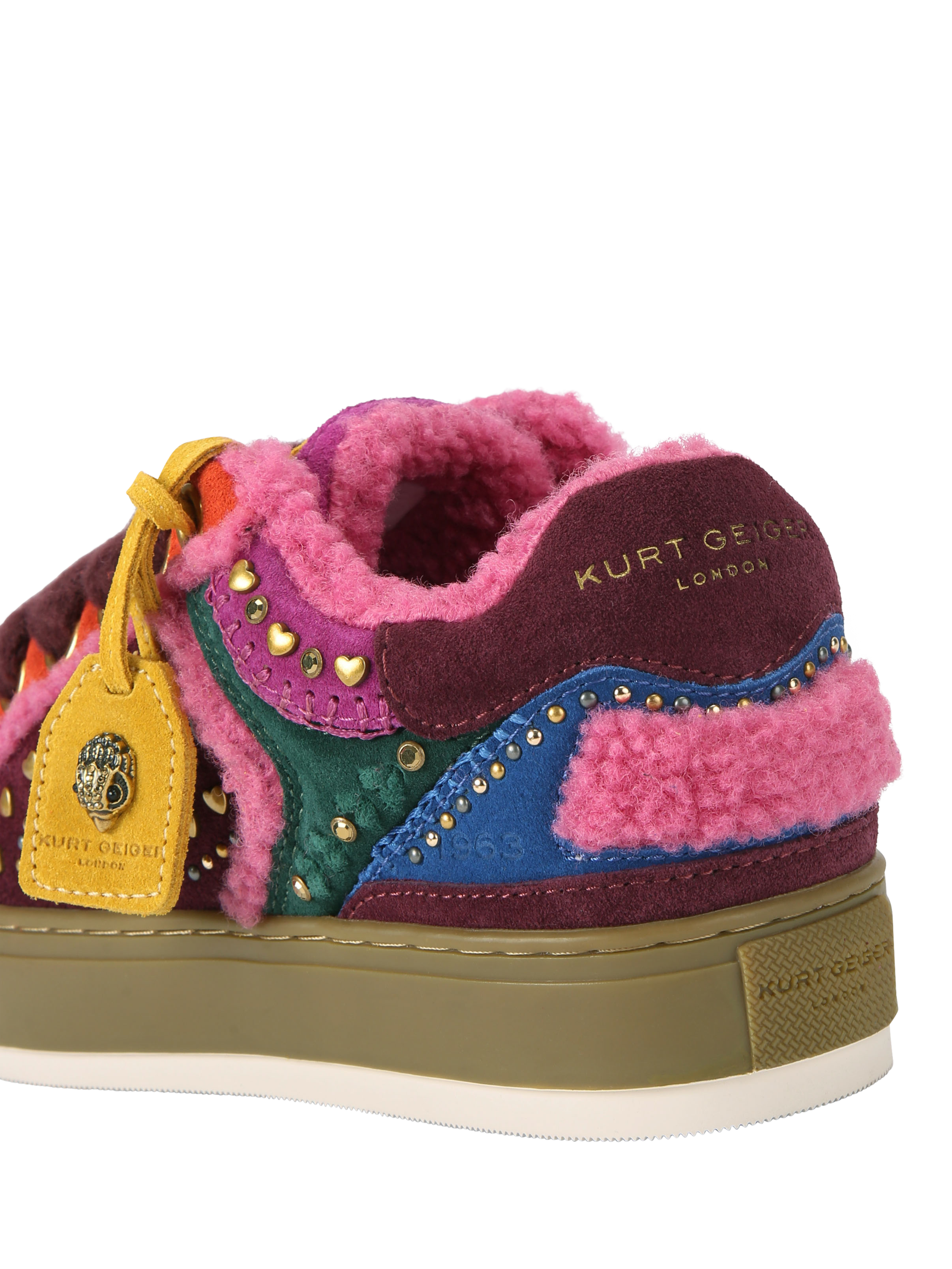 Product image 3 of 4, which shows Kurt Geiger London Southbank Tag Trainers, Multi, 3
