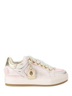 Kurt Geiger London Southbank Tag Lace Up Trainers, White