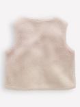 Mini Boden Kids' Relaxed Borg Gilet, Ecru