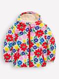 Mini Boden Kids' 2-in-1 Padded Coat, Multi Pop Flower