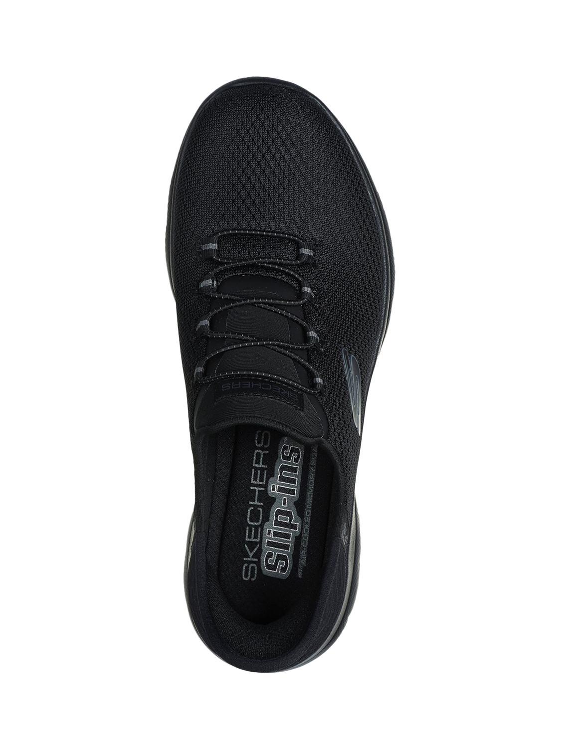 Product image 4 of 11, which shows Skechers Summits Diamond Dream Slip On Trainers, Black, 3