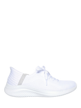 Skechers Ultra Flex 3.0 Brilliant Path Wide Fit Slip On Trainers, White