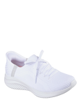 Skechers Ultra Flex 3.0 Brilliant Path Wide Fit Slip On Trainers, White