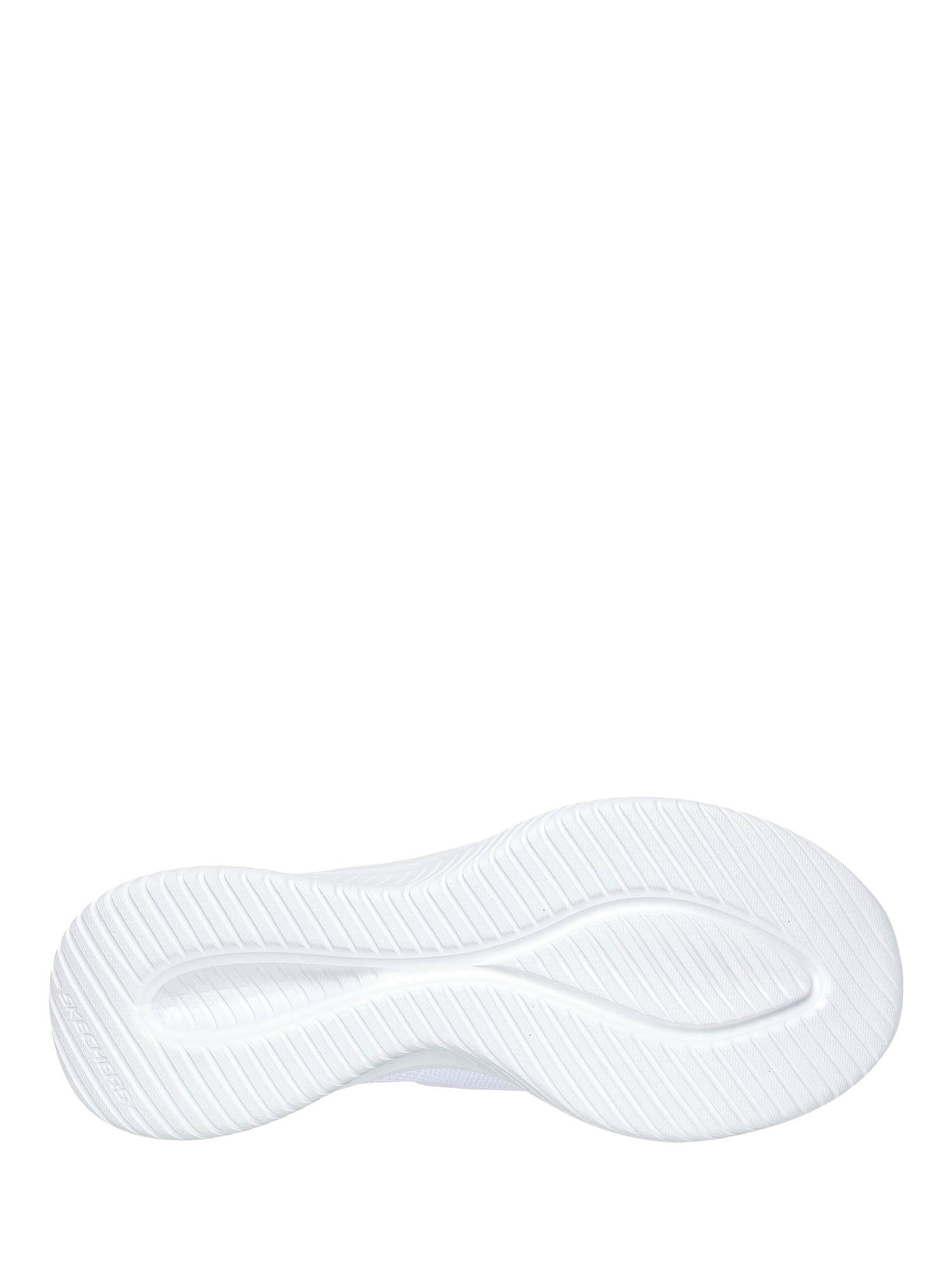 Product image 3 of 4, which shows Skechers Ultra Flex 3.0 Brilliant Path Wide Fit Slip On Trainers, White, 3