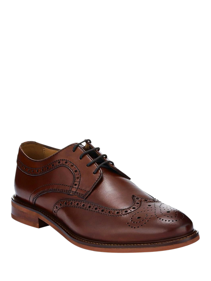 Jones Bootmaker Longwood Leather Brogues - view 2, Chestnut