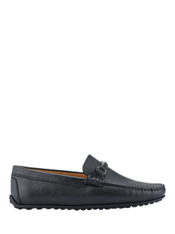 Jones Bootmaker Pascual Leather Moccasins, Black