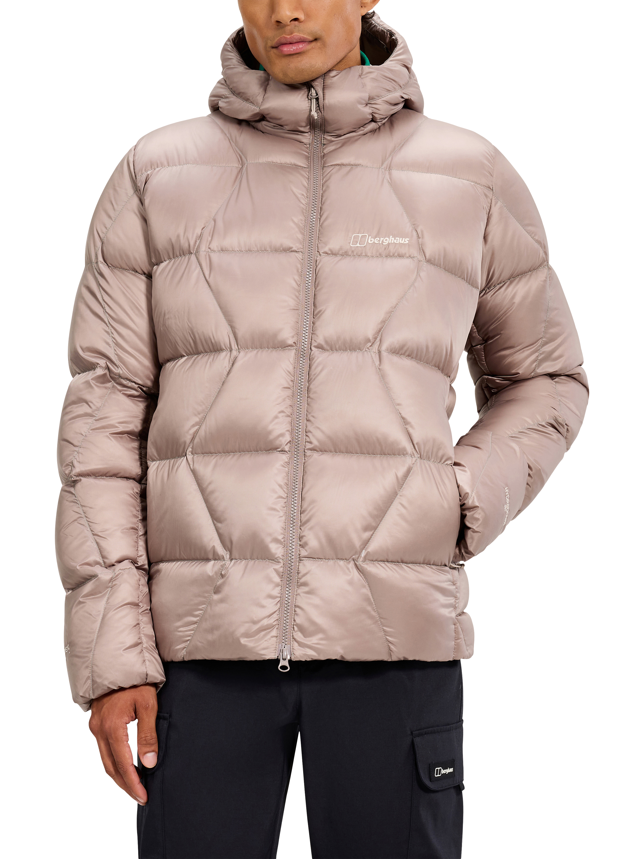 Product image 1 of 11, which shows Berghaus Explorer Hydrodown® Hooded Jacket, Char, S