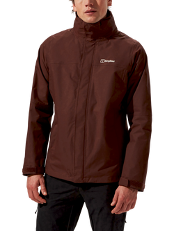 Berghaus Hydroshell RG Alpha 2.0 3-in-1 Hooded Jacket, Cedar Brown, Cedar Brown