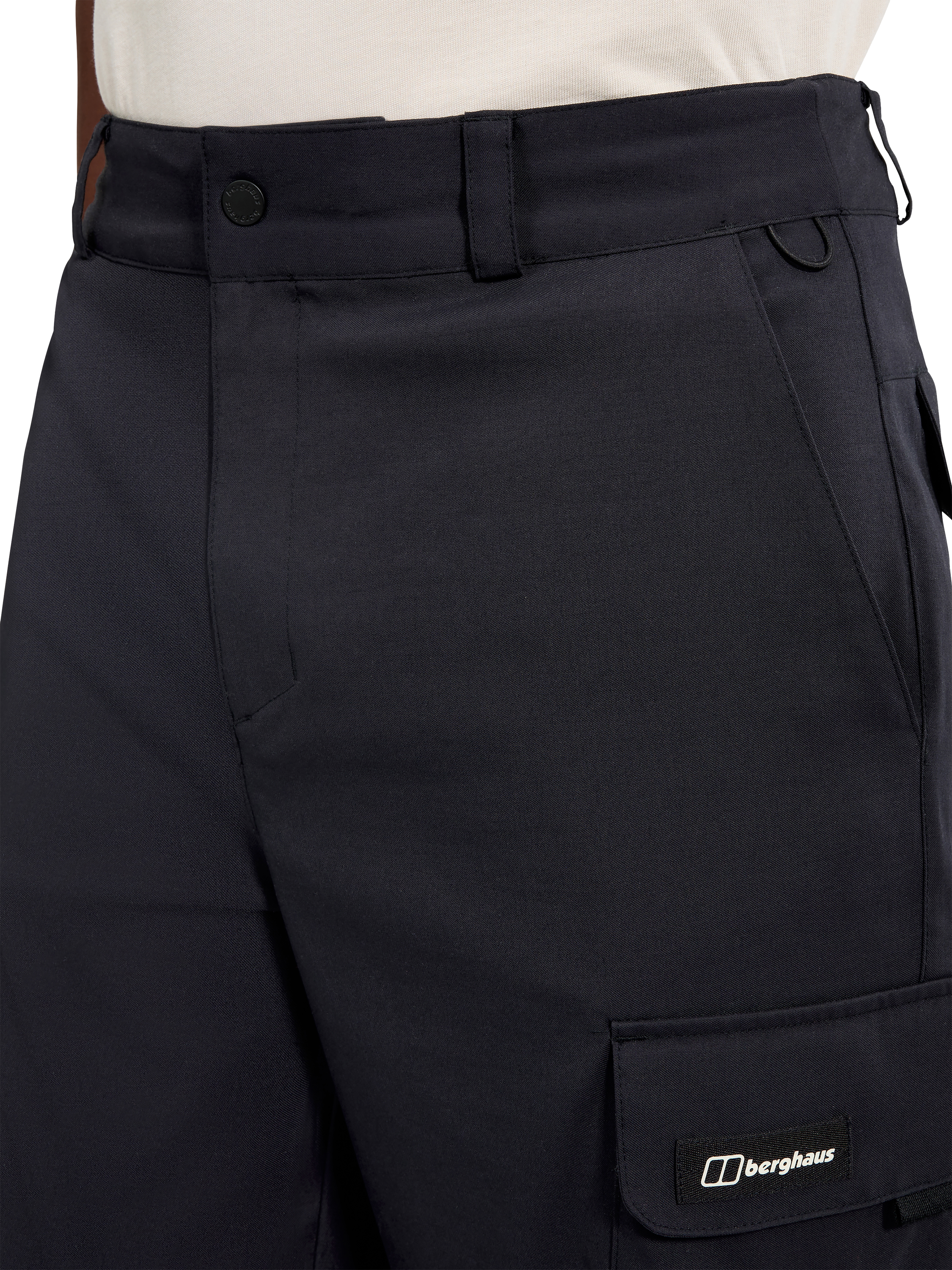 Product image 6 of 9, which shows Berghaus Everyday Cargo Trousers, Jet Black, S