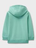 Crew Clothing Kids' Cotton Blend Hoodie, Turquoise Blue
