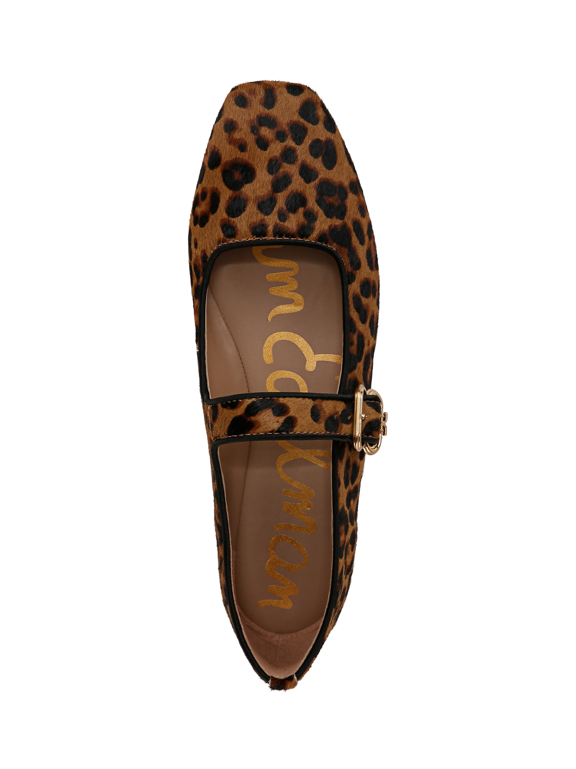 Product image 3 of 6, which shows Sam Edelman Michaela Mary Jane Ballerina Pumps, Brown/Black, 6