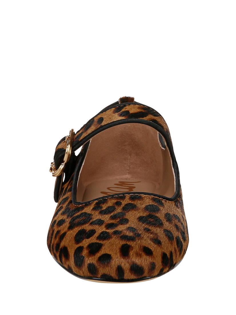 Product image 4 of 6, which shows Sam Edelman Michaela Mary Jane Ballerina Pumps, Brown/Black, 6