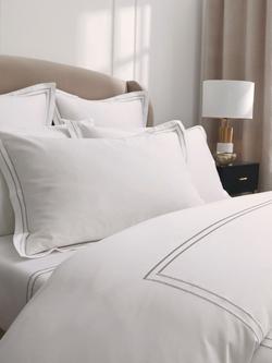 Muir Empire Egyptian Cotton 500 Thread Count Duvet Cover Set, Silver