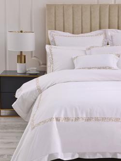 Muir Ares Egyptian Cotton 500 Thread Count Duvet Cover Set, Champagne