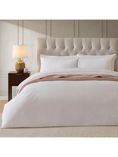 Dusk Girona Double Duvet Cover, White