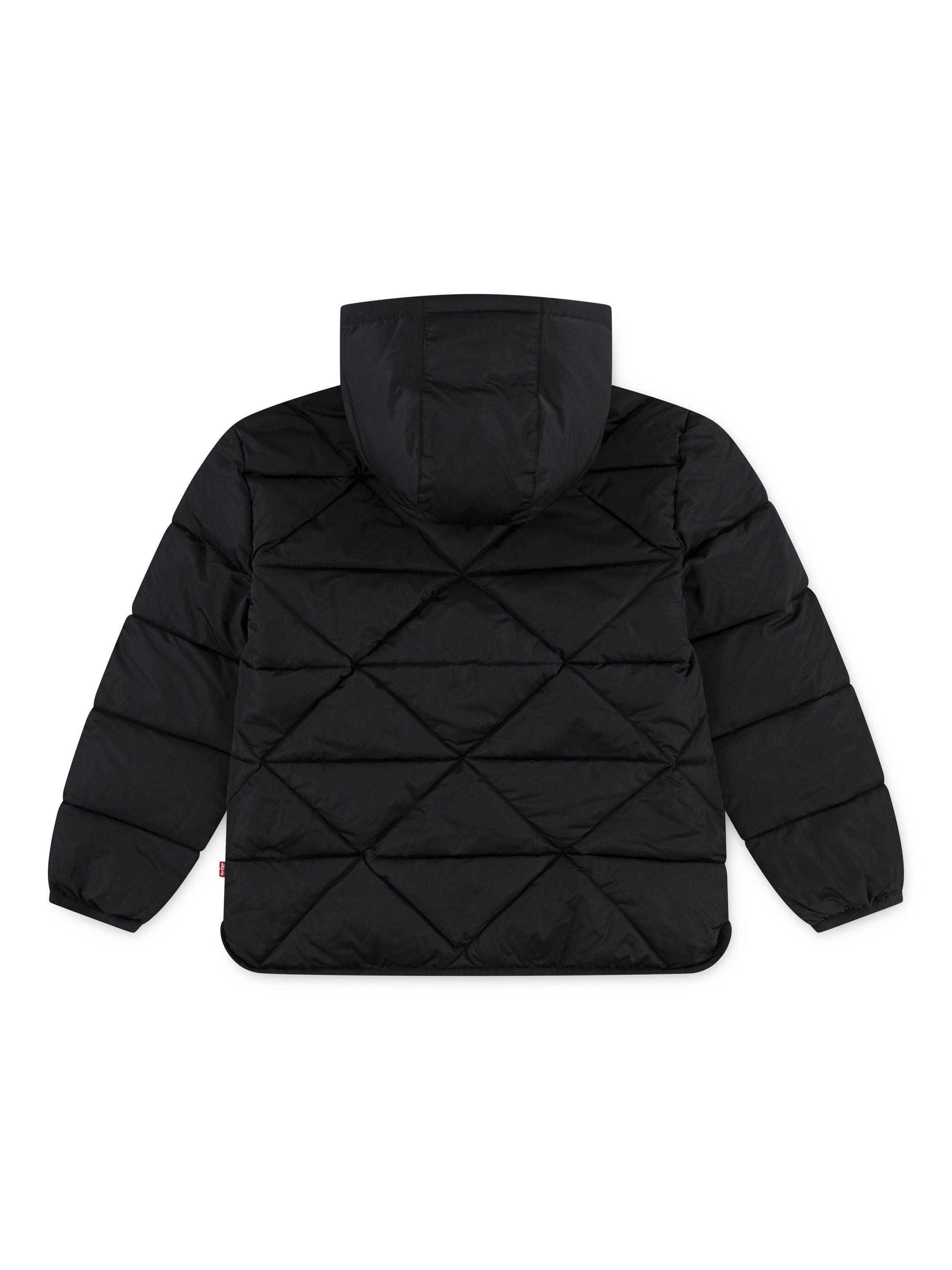 Product image 2 of 4, which shows Levi's Kids' Hooded Puffer Jacket, Black, 10 years