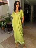Never Fully Dressed Charms Print Cotton Midi T-Shirt Dress