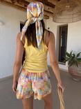 Never Fully Dressed Elissa Sun Checkered Chino Shorts