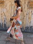 Never Fully Dressed Lucy Animal Shell Print Tie Waist Dress