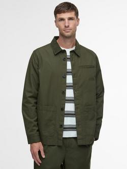 Barbour Cole Cotton Polplin Overshirt, Olive, Olive