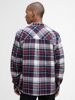 Barbour Malham Cotton Check Relaxed Long-Sleeve Shirt, Red - view 2, Red