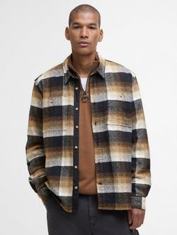 Barbour Woodfoot Check Cotton Shirt, Black, Black
