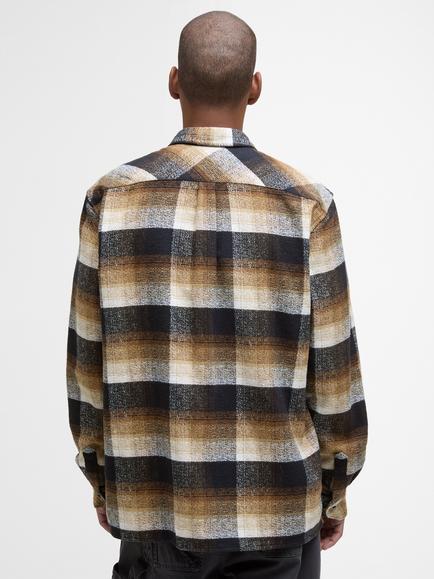 Barbour Woodfoot Check Cotton Shirt, Black - view 2, Black
