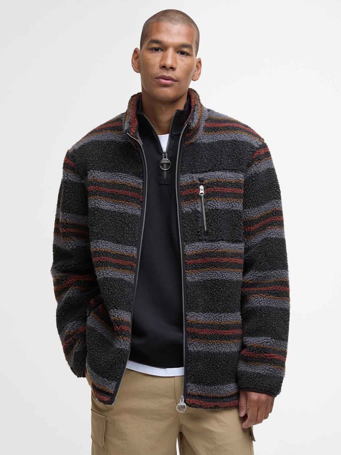 Product image 1 of 7, which shows Barbour Endmoor Relaxed Fit Fleece, Black Mix, S