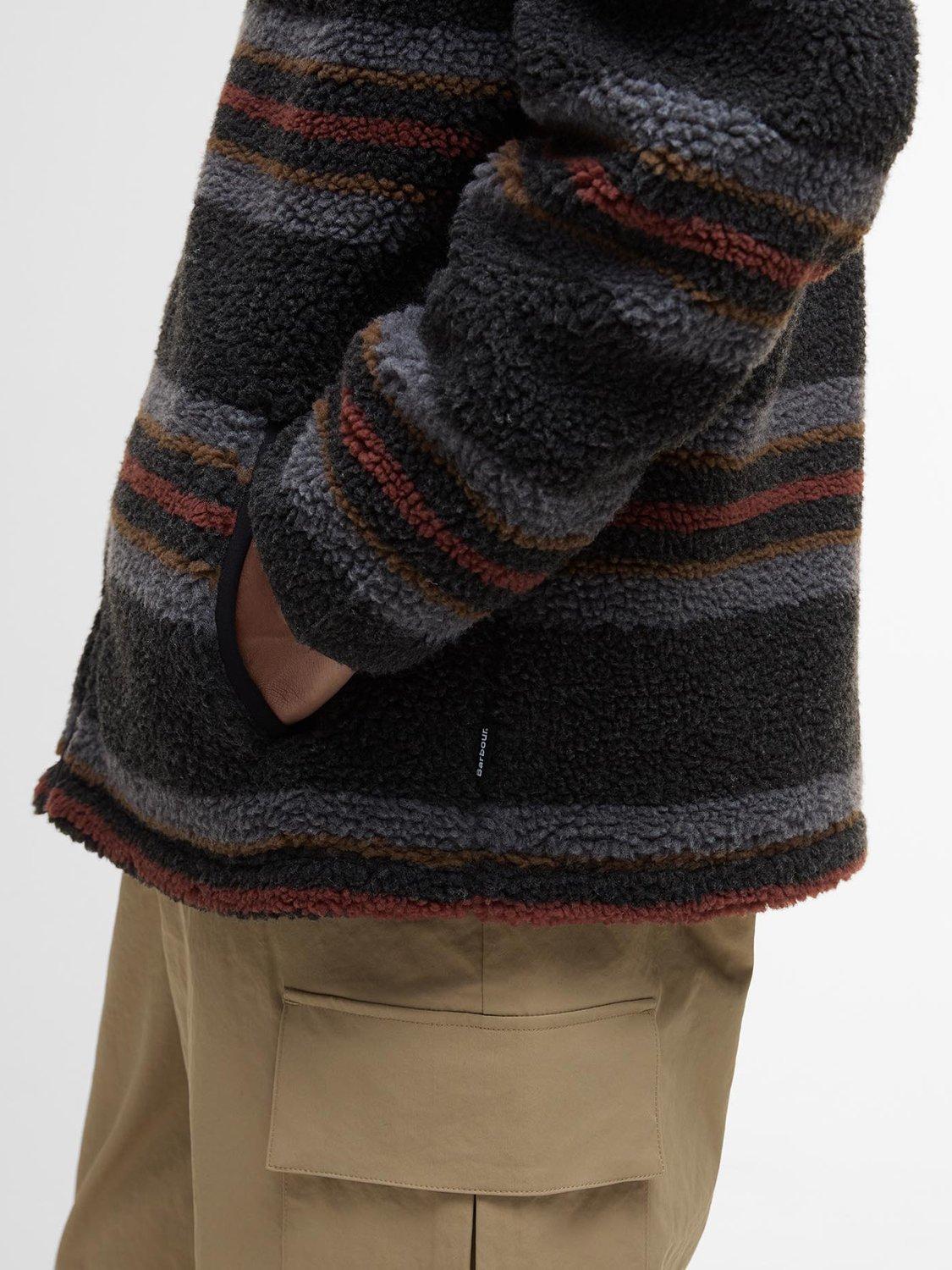 Product image 4 of 7, which shows Barbour Endmoor Relaxed Fit Fleece, Black Mix, S