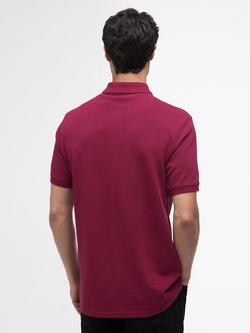 Barbour International Essential Cotton Regular Fit Short Sleeve Polo Shirt, Antique Red - view 2, Antique Red